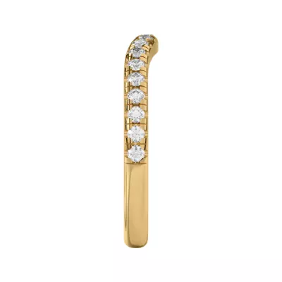 Betsy Classic Curved Lab Pavé Band