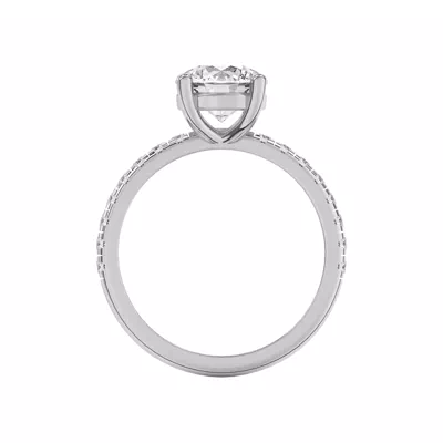 Betsy Classic Lab Pavé Engagement Ring