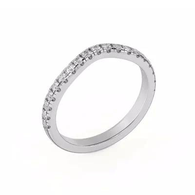 Betsy Classic Curved Pavé Band