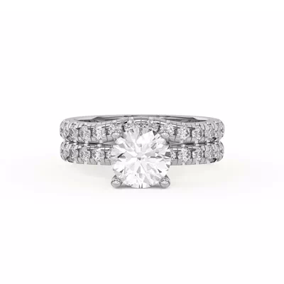 Betsy Grand Curved Lab Pavé Band