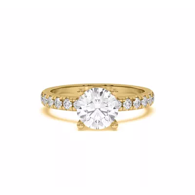 Betsy Grand Lab Pavé Engagement Ring