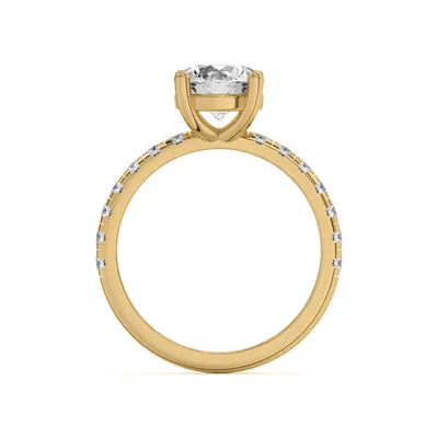 Betsy Grand Lab Pavé Engagement Ring