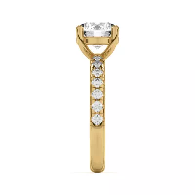 Betsy Grand Lab Pavé Engagement Ring