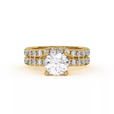 Betsy Grand Curved Lab Pavé Band