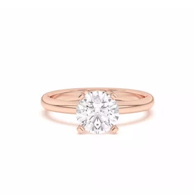 Ally Classic Solitaire Engagement Ring (2mm)