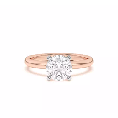 Ally Classic Two-Tone Engagement Ring (2mm)