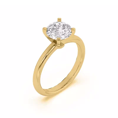 Ally Classic Solitaire Engagement Ring (2mm)
