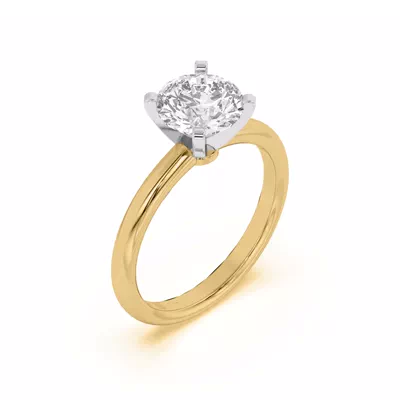 Ally Classic Two-Tone Engagement Ring (2mm)