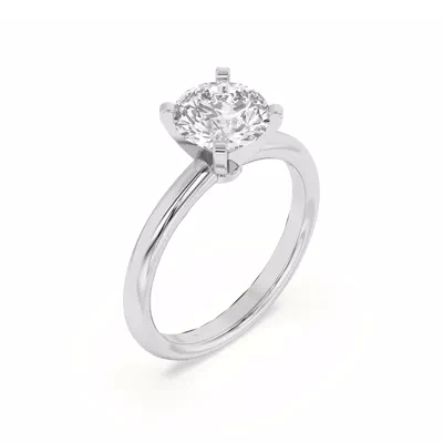 Ally Classic Solitaire Engagement Ring (2mm)