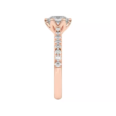 Marigold Grand Tulip Inspired 6 Prong Lab Engagement Ring