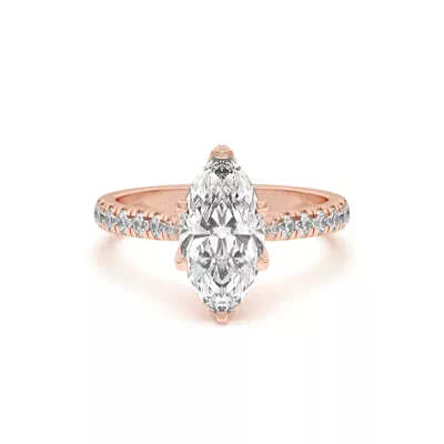 Marigold Grand Tulip Inspired 6 Prong Lab Engagement Ring
