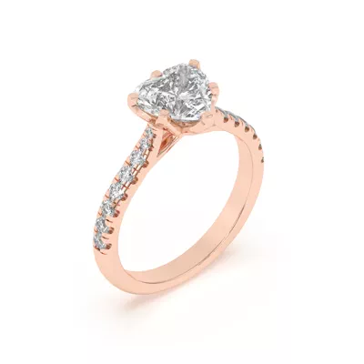 Marigold Grand Tulip Inspired 6 Prong Lab Engagement Ring