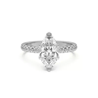 Marigold Grand Tulip Inspired 6 Prong Lab Engagement Ring