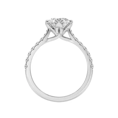 Marigold Grand Tulip Inspired 6 Prong Lab Engagement Ring