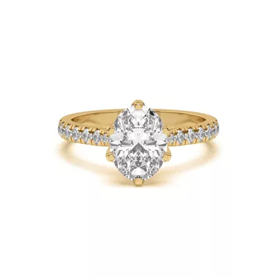 Marigold Grand Tulip Inspired 6 Prong Lab Engagement Ring
