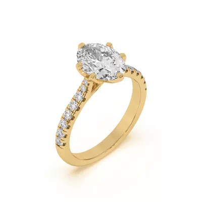 Marigold Grand Tulip Inspired 6 Prong Lab Engagement Ring