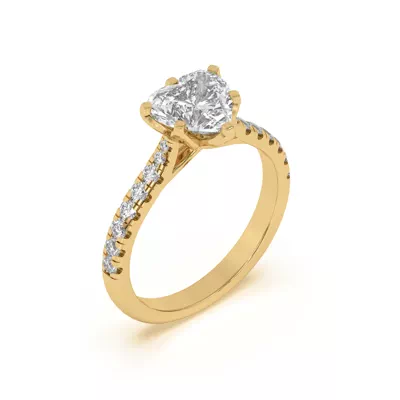 Marigold Grand Tulip Inspired 6 Prong Lab Engagement Ring