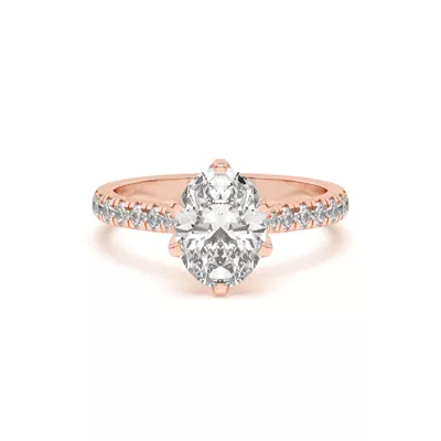 Marigold Grand Tulip Inspired 6 Prong Lab Engagement Ring