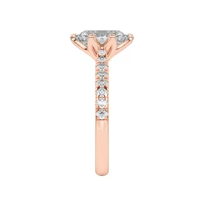 Marigold Grand Tulip Inspired 6 Prong Lab Engagement Ring