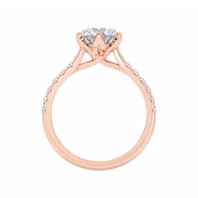 Marigold Grand Tulip-Inspired 6 Prong Engagement Ring