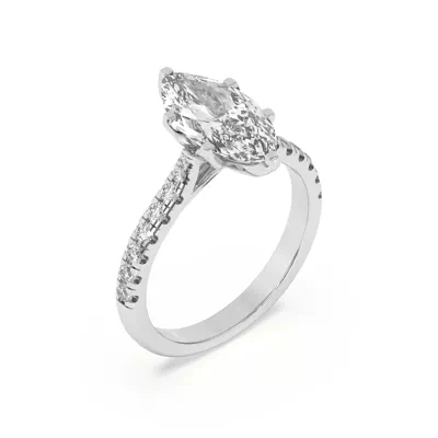 Marigold Grand Tulip Inspired 6 Prong Lab Engagement Ring
