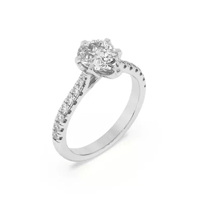 Marigold Grand Tulip Inspired 6 Prong Lab Engagement Ring