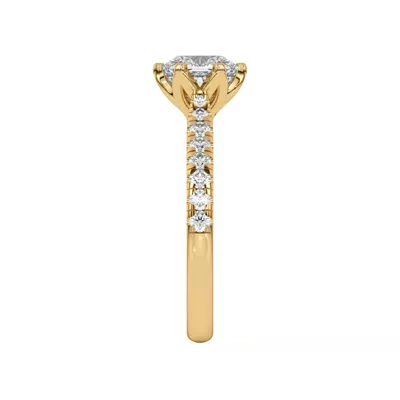 Marigold Grand Tulip Inspired 6 Prong Lab Engagement Ring