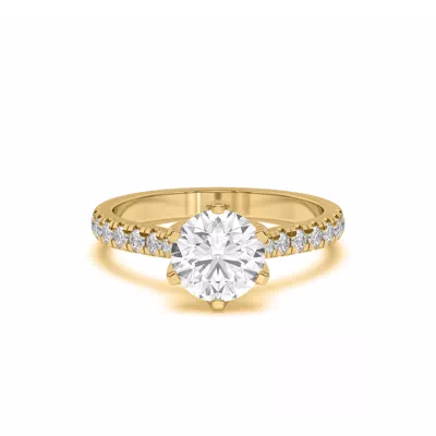 Marigold Grand Tulip Inspired 6 Prong Lab Engagement Ring
