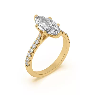 Marigold Grand Tulip Inspired 6 Prong Lab Engagement Ring