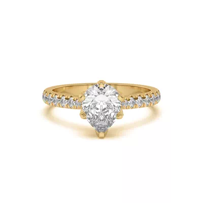 Marigold Grand Tulip Inspired 6 Prong Lab Engagement Ring