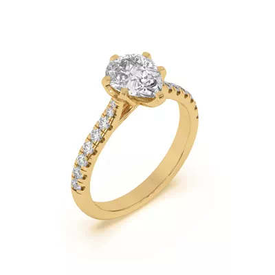 Marigold Grand Tulip Inspired 6 Prong Lab Engagement Ring