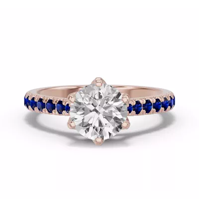 Marigold Grand Tulip Inspired Sapphire Engagement Ring