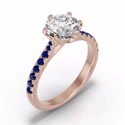 Marigold Grand Tulip Inspired Sapphire Engagement Ring