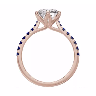 Marigold Grand Tulip Inspired Sapphire Engagement Ring