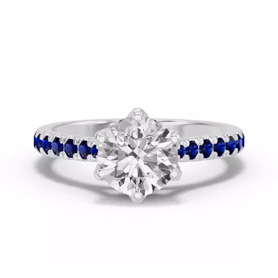 Marigold Grand Tulip Inspired Sapphire Engagement Ring