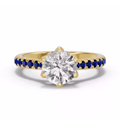 Marigold Grand Tulip Inspired Sapphire Engagement Ring