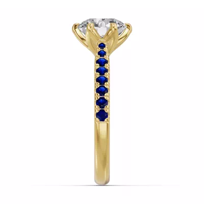 Marigold Grand Tulip Inspired Sapphire Engagement Ring