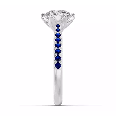 Marigold Grand Tulip Inspired Sapphire Engagement Ring