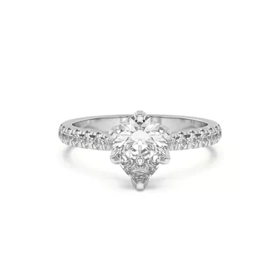 Marigold Grand Tulip Inspired 6 Prong Lab Engagement Ring