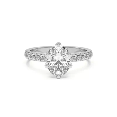 Marigold Grand Tulip Inspired 6 Prong Lab Engagement Ring