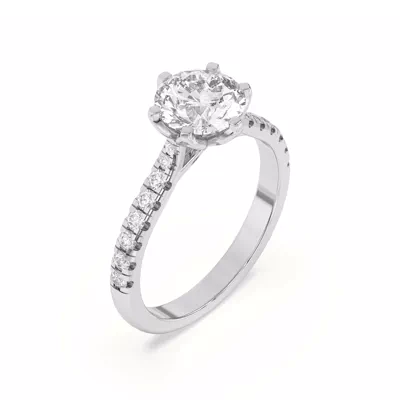 Marigold Grand Tulip Inspired 6 Prong Engagement Ring