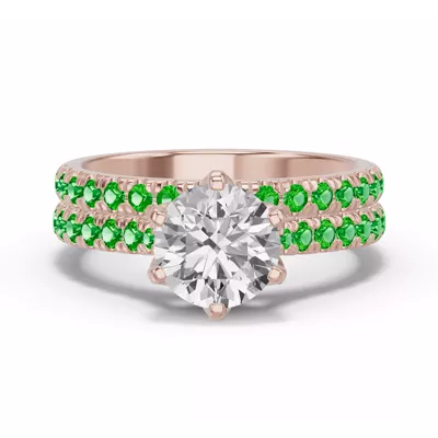 Marigold Grand Pavé Tsavorite Band
