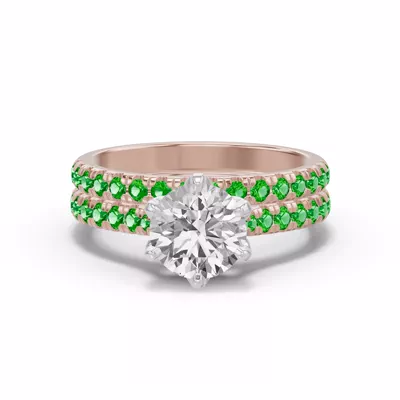 Marigold Grand Pavé Tsavorite Band