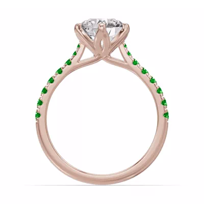 Marigold Grand Tulip Inspired Tsavorite Engagement Ring