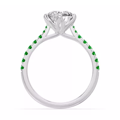 Marigold Grand Tulip-Inspired Tsavorite Engagement Ring