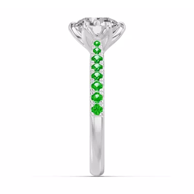 Marigold Grand Tulip-Inspired Tsavorite Engagement Ring