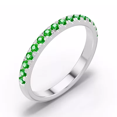 Marigold Grand Pavé Tsavorite Band