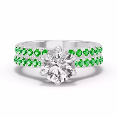 Marigold Grand Pavé Tsavorite Band