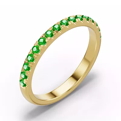Marigold Grand Pavé Tsavorite Band