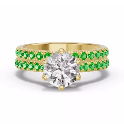 Marigold Grand Pavé Tsavorite Band